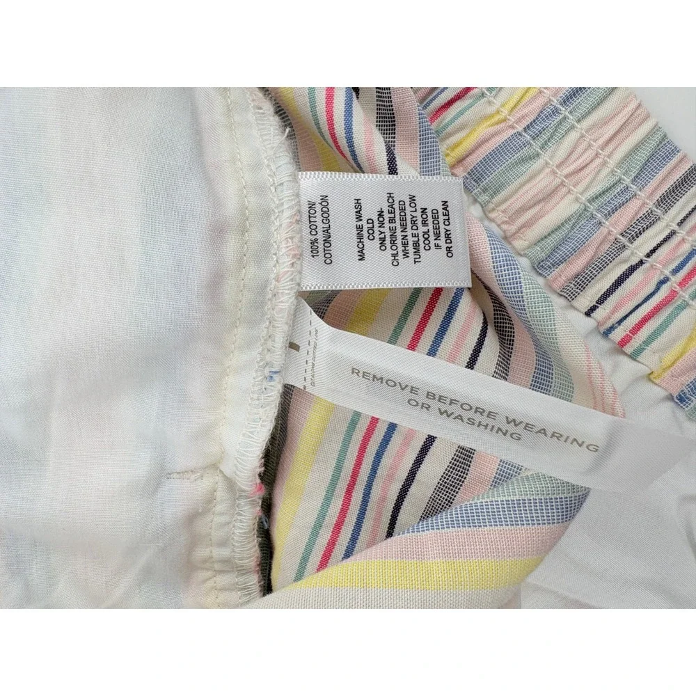NEW LOFT Multicolor Stripe Pull-On‎ Cotton Shorts Women's XXL Pink Blue - Picture 10 of 10